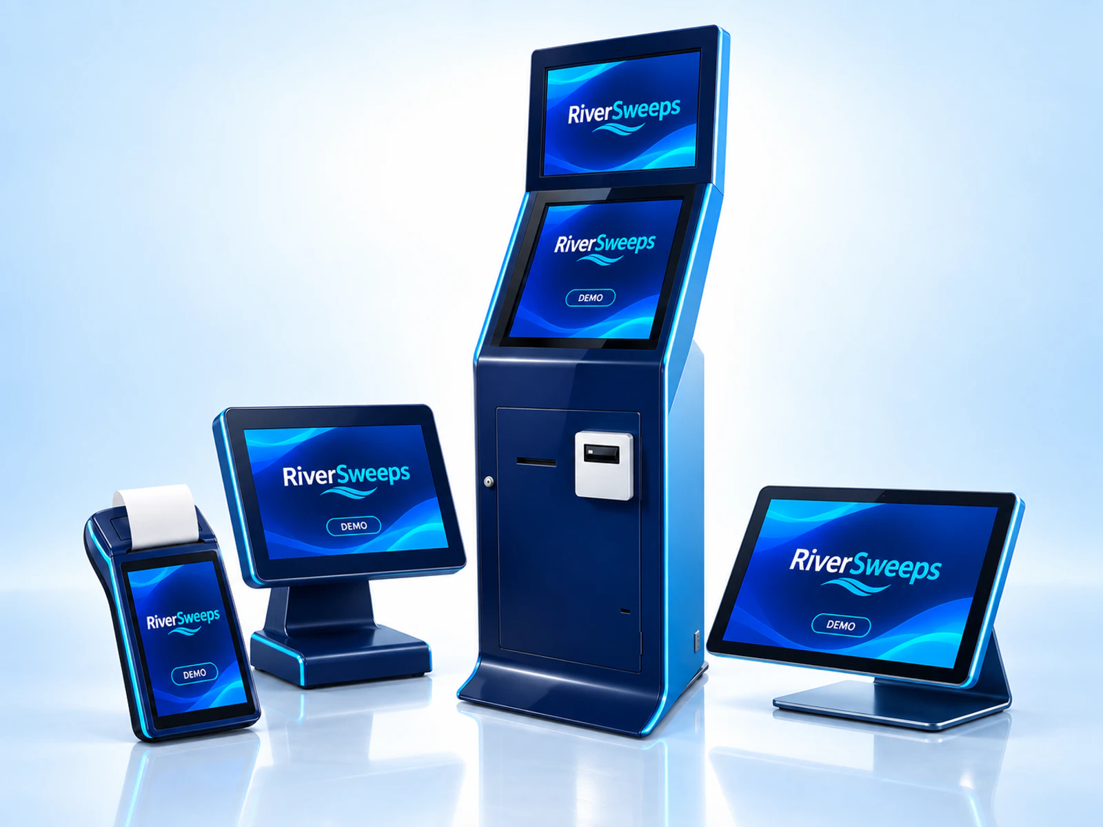 RiverSweeps kiosk, POS and connected hardware options